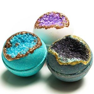 calm and relax – geode bath bomb set